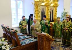 Фото Олег Варов, Святейший Патриарх Кирилл совершил всенощное бдение в день памяти преподобных Зосимы, Савватия и Германа