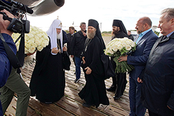 Фото Михаил Скрипкин, Святейший Патриарх Кирилл прибыл на Соловки