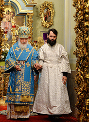 Фото Сергей Власов, Предстоятель Русской церкви рукоположил насельника Соловецкого монастыря в сан иеродиакона