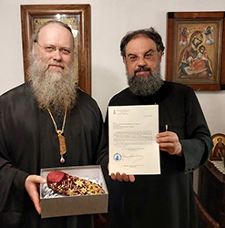 Наместник и игумен Соловецкого монастыря епископ Порфирий совершил Божественную литургию в храме святителя Спиридона на Корфу