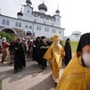 Божественная литургия в день перенесения мощей прп. Сергия Радонежского (2021)
