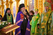 Божественная Литургия в Свято-Троицком соборе Соловецкого монастыря