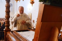 Фото свящ. Игорь Палкин, Священноархимандрит Соловецкого монастыря совершил всенощное бдение в канун престольного праздника обители 