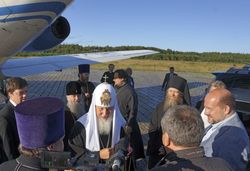 Фото М. Скрипкин, Святейший Патриарх Кирилл прибыл на Соловки