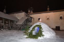 Фото М. Скрипкин, Соловки встретили праздник Рождества Христова