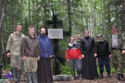 Фото Пресс-служба Архангельской епархии, На месте гибели последнего настоятеля Соловецкого монастыря установили памятный крест