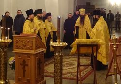 В Соловецком монастыре отслужен молебен по случаю очередной годовщины интронизации Святейшего Патриарха Кирилла