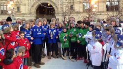 Сборная Соловков заняла первое место на чемпионате по хоккею на валенках на Красной площади