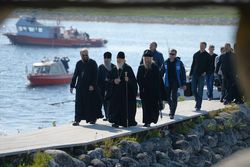 Фото Олег Варин, Святейший Патриарх Кирилл посетил Андреевский скит Соловецкого монастыря